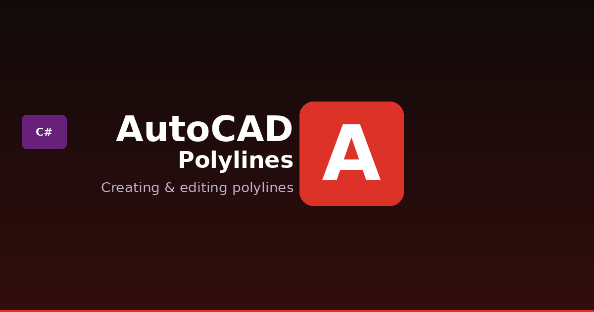 Polylijnen aanmaken en analyseren met C# in AutoCAD