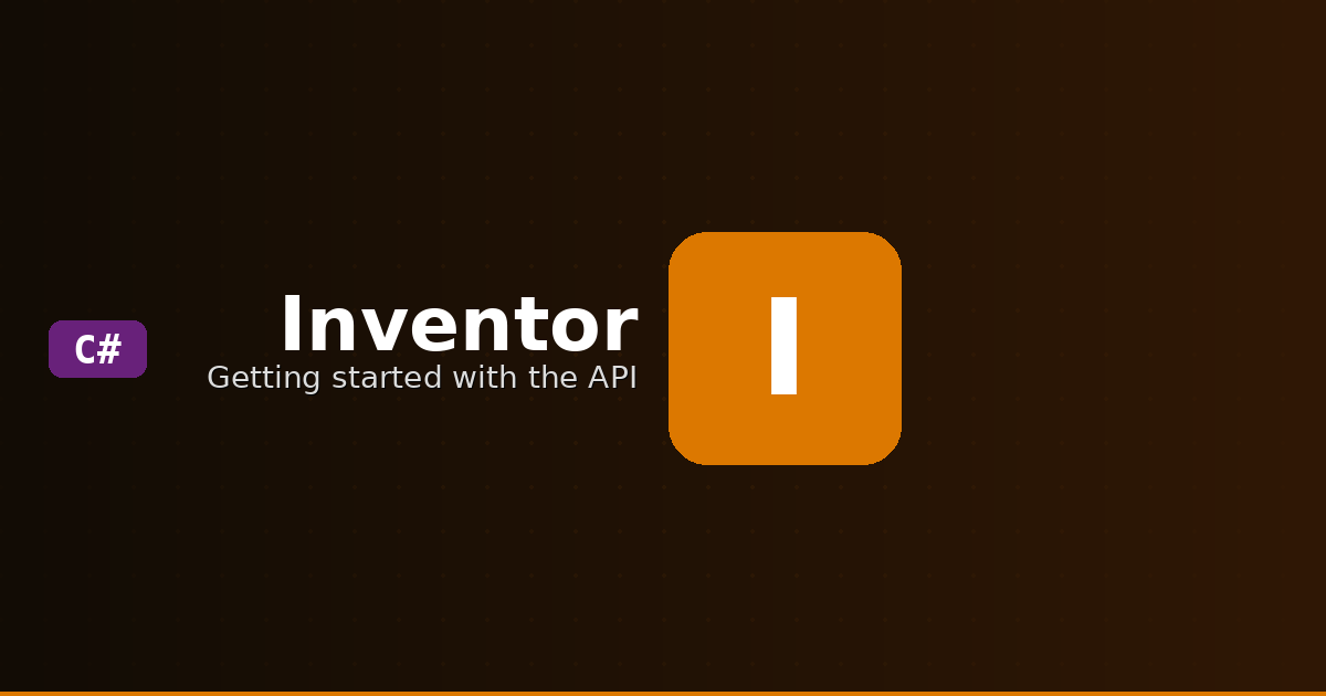 C# voor Inventor: Aan de slag met de Inventor API