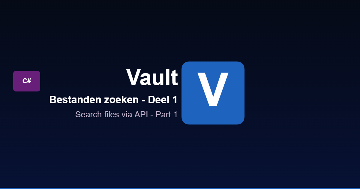 Bestanden zoeken in Vault met C#